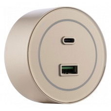 Розетка USB и type C на треке Arte Milano Am-track-sockets-39 399732TS/USB-Type-C Gold