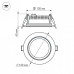 Встраиваемый светильник Arlight Lt-r160 016568 Встраиваемый светильник Arlight Lt-r160 016568