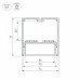 Профиль Arlight SL-LINE-7477-2500 WHITE+OPAL 021372 Профиль Arlight SL-LINE-7477-2500 WHITE+OPAL 021372