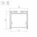 Профиль накладной Arlight SL-LINE 036302 Профиль накладной Arlight SL-LINE 036302