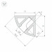 Профиль накладной угловой внутренний Arlight SL-KANT 038197 Профиль накладной угловой внутренний Arlight SL-KANT 038197