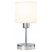 Настольная лампа декоративная Escada Denver 1109/1 Chrome/Beige Настольная лампа декоративная Escada Denver 1109/1 Chrome/Beige