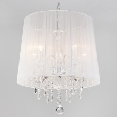Подвесной светильник Eurosvet Allata 2045/5 хром/белый Подвесной светильник Eurosvet Allata 2045/5 хром/белый