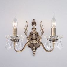 Бра Eurosvet Elisha 3281/2 античная бронза/прозрачный хрусталь Strotskis Бра Eurosvet Elisha 3281/2 античная бронза/прозрачный хрусталь Strotskis