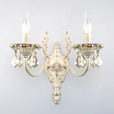 Бра Eurosvet Elisha 3281/2 белый с золотом/тонированный хрусталь Strotskis Бра Eurosvet Elisha 3281/2 белый с золотом/тонированный хрусталь Strotskis