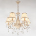 Подвесная люстра Eurosvet Amelia 10054/5 белый с золотом/прозрачный хрусталь Strotskis Подвесная люстра Eurosvet Amelia 10054/5 белый с золотом/прозрачный хрусталь Strotskis