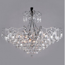 Подвесная люстра Eurosvet Crystal 10080/12 хром/прозрачный хрусталь Strotskis Подвесная люстра Eurosvet Crystal 10080/12 хром/прозрачный хрусталь Strotskis