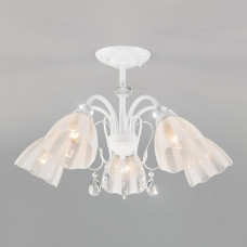 Люстра на штанге Eurosvet Floranse 30155/5 белый Люстра на штанге Eurosvet Floranse 30155/5 белый