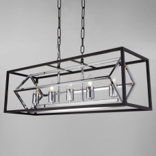 Подвесной светильник Eurosvet Crate 70122/5 черный Подвесной светильник Eurosvet Crate 70122/5 черный