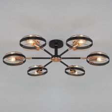 Люстра на штанге Eurosvet Gallo 70121/6 черный Люстра на штанге Eurosvet Gallo 70121/6 черный