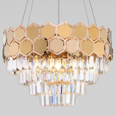 Подвесной светильник Eurosvet Ariana 10124/5 золото/прозрачный хрусталь Strotskis Smart Подвесной светильник Eurosvet Ariana 10124/5 золото/прозрачный хрусталь Strotskis Smart