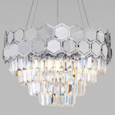 Подвесной светильник Eurosvet Ariana 10124/5 хром/прозрачный хрусталь Strotskis Smart Подвесной светильник Eurosvet Ariana 10124/5 хром/прозрачный хрусталь Strotskis Smart