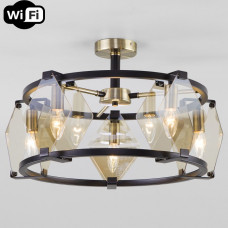 Люстра на штанге Eurosvet Aragon 60126/5 черный Smart (60116/5) Люстра на штанге Eurosvet Aragon 60126/5 черный Smart (60116/5)