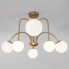 Люстра на штанге Eurosvet Alix 30177/6 латунь Люстра на штанге Eurosvet Alix 30177/6 латунь