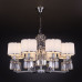 Подвесная люстра Eurosvet Zaffiro 10099/8 хром/прозрачный хрусталь Strotskis (новый абажур)