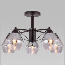 Люстра на штанге Eurosvet Takara 70135/5 кофе Люстра на штанге Eurosvet Takara 70135/5 кофе