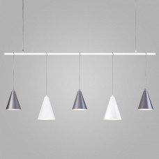 Подвесной светильник Eurosvet Castle 50088/5 белый/серебро