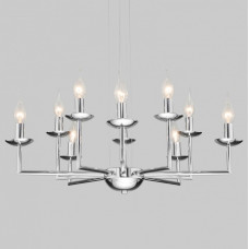 Подвесная люстра Eurosvet Cariso 60150/10 хром Подвесная люстра Eurosvet Cariso 60150/10 хром