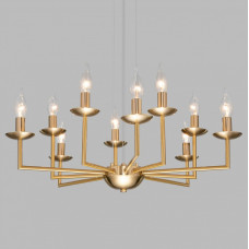 Подвесная люстра Eurosvet Cariso 60150/10 латунь Подвесная люстра Eurosvet Cariso 60150/10 латунь