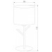 Настольная лампа декоративная TK Lighting Albero 5571 Albero White
