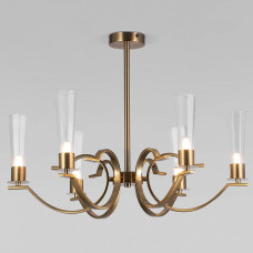 Люстра на штанге Eurosvet Rosher 60141/6 латунь Люстра на штанге Eurosvet Rosher 60141/6 латунь