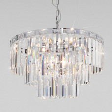 Подвесная люстра Eurosvet Elegante 10130/8 хром/прозрачный хрусталь Strotskis Подвесная люстра Eurosvet Elegante 10130/8 хром/прозрачный хрусталь Strotskis