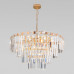 Подвесная люстра Eurosvet Elegante 10130/10 золото/прозрачный хрусталь Strotskis Подвесная люстра Eurosvet Elegante 10130/10 золото/прозрачный хрусталь Strotskis