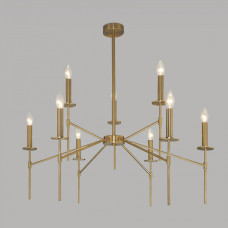 Люстра на штанге Eurosvet Anders 60142/9 латунь Люстра на штанге Eurosvet Anders 60142/9 латунь