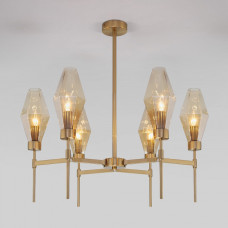 Люстра на штанге Eurosvet Prism 60143/6 латунь Люстра на штанге Eurosvet Prism 60143/6 латунь