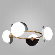 Подвесная люстра Eurosvet Moity 70150/4 черный/латунь Подвесная люстра Eurosvet Moity 70150/4 черный/латунь