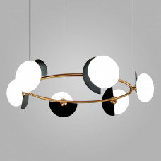 Подвесная люстра Eurosvet Moity 70150/6 черный/латунь Подвесная люстра Eurosvet Moity 70150/6 черный/латунь