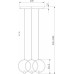 Подвесной светильник Eurosvet Layla 50257/3 LED черный Подвесной светильник Eurosvet Layla 50257/3 LED черный