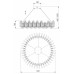Подвесной светильник Bogate's Farfalla 90375/1 Подвесной светильник Bogate's Farfalla 90375/1