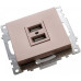 Розетка USB, без рамки Stekker Катрин 39602 Розетка USB, без рамки Stekker Катрин 39602