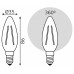 Лампа светодиодная Gauss Filament Elementary E14 8Вт 2700K 32118 Лампа светодиодная Gauss Filament Elementary E14 8Вт 2700K 32118