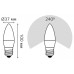 Лампа светодиодная Gauss LED Elementary Candle E27 8Вт 3000K 33218 Лампа светодиодная Gauss LED Elementary Candle E27 8Вт 3000K 33218