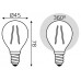 Лампа светодиодная Gauss Filament Elementary E14 8Вт 2700K 52118 Лампа светодиодная Gauss Filament Elementary E14 8Вт 2700K 52118