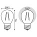 Лампа светодиодная Gauss Filament Elementary E27 8Вт 2700K 52218 Лампа светодиодная Gauss Filament Elementary E27 8Вт 2700K 52218