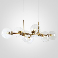 Подвесная люстра Imperiumloft Staggered Glass Chandelier 8 40.2211 Подвесная люстра Imperiumloft Staggered Glass Chandelier 8 40.2211