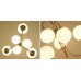 Люстра на штанге Imperiumloft Gooseneck Pelle Chandelier 40.2347 Люстра на штанге Imperiumloft Gooseneck Pelle Chandelier 40.2347