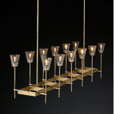 Люстра на штанге Imperiumloft Rh Torche De Verre Linear Chandelier 12 40.1548 Люстра на штанге Imperiumloft Rh Torche De Verre Linear Chandelier 12 40.1548