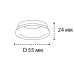 Кольцо декоративное Italline IT08-8050 IT08-8050 white Кольцо декоративное Italline IT08-8050 IT08-8050 white