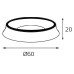 Кольцо декоративное Italline M03-046 M03-046 ring black Кольцо декоративное Italline M03-046 M03-046 ring black