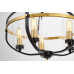 Люстра на штанге LUMINA DECO Monterey LDP 1141-5 BK+MD Люстра на штанге LUMINA DECO Monterey LDP 1141-5 BK+MD