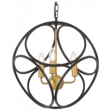 Подвесная люстра LUMINA DECO Casai LDP 1243-3 BK+MD Подвесная люстра LUMINA DECO Casai LDP 1243-3 BK+MD