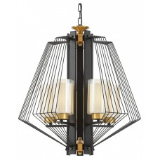 Подвесная люстра LUMINA DECO Canti LDP 1244-5 BK+MD Подвесная люстра LUMINA DECO Canti LDP 1244-5 BK+MD