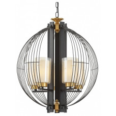 Подвесная люстра LUMINA DECO Ponti LDP 1245-5 BK+MD Подвесная люстра LUMINA DECO Ponti LDP 1245-5 BK+MD