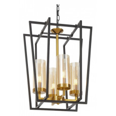 Подвесная люстра LUMINA DECO Afres LDP 1246-4 BK+MD Подвесная люстра LUMINA DECO Afres LDP 1246-4 BK+MD