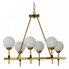 Подвесная люстра LUMINA DECO Aldono LDP 7004-6 MD+BK Подвесная люстра LUMINA DECO Aldono LDP 7004-6 MD+BK