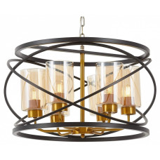Подвесная люстра LUMINA DECO 8004 LDP 8004-6 BK+MD Подвесная люстра LUMINA DECO 8004 LDP 8004-6 BK+MD
